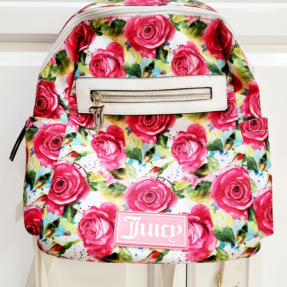 Juicy Couture Floral Backpack - Pink and Green! 💖💚